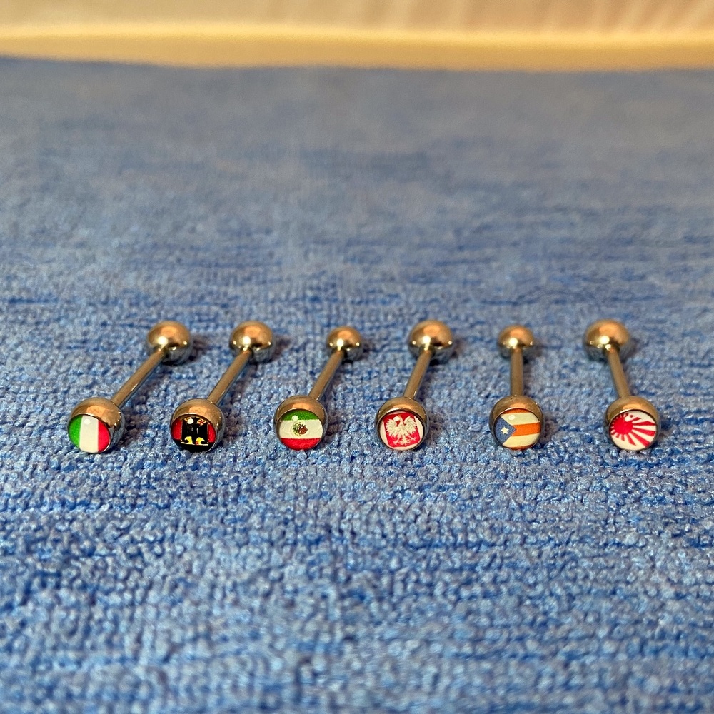 🌳 4/$20 “COUNTRY” Package - 6 Tongue Rings
